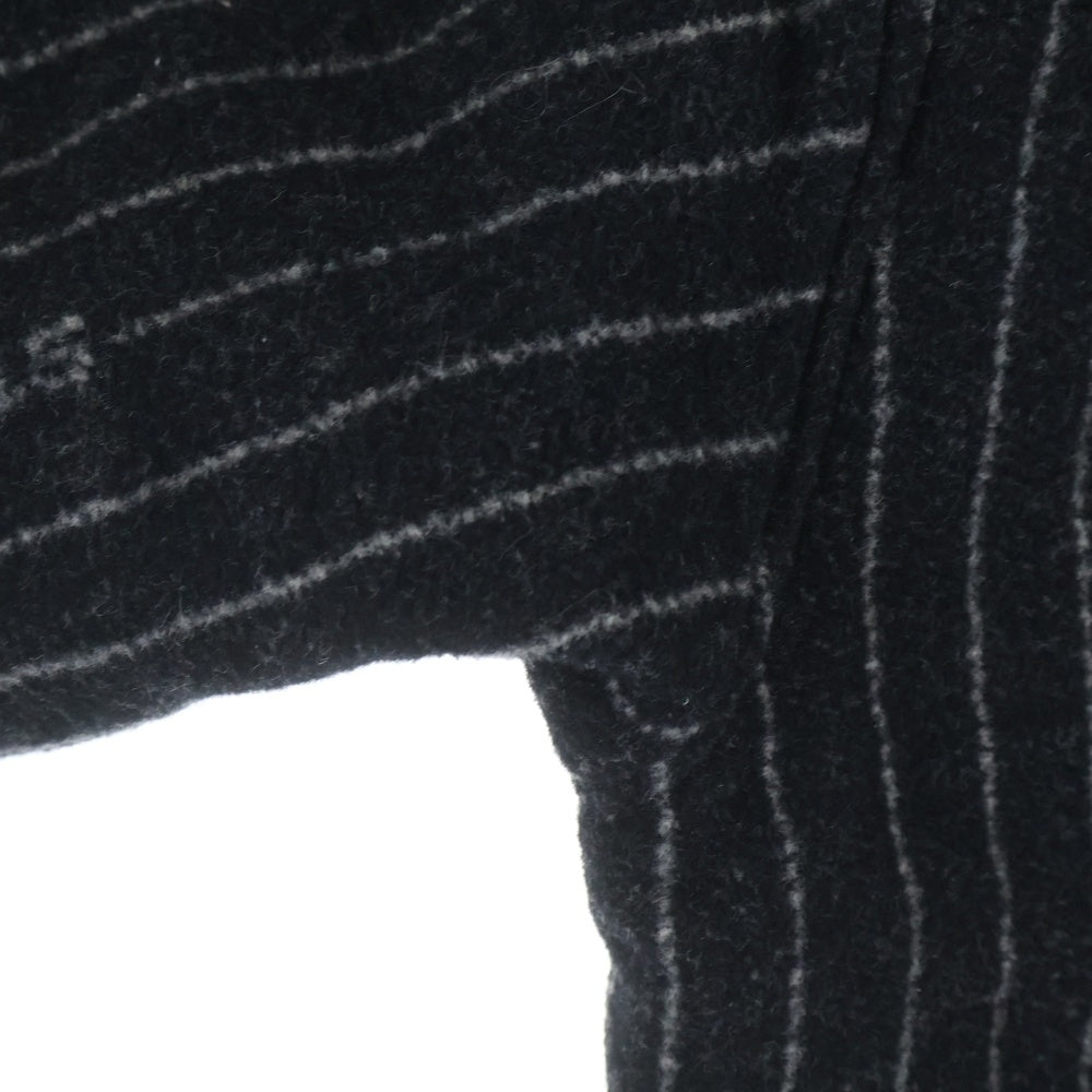 NIKE(ナイキ) ×STUSSY STRIPED WOOL JACKET ステューシー ストライプ フーデッドウールジャケット ブラック DR4023-010