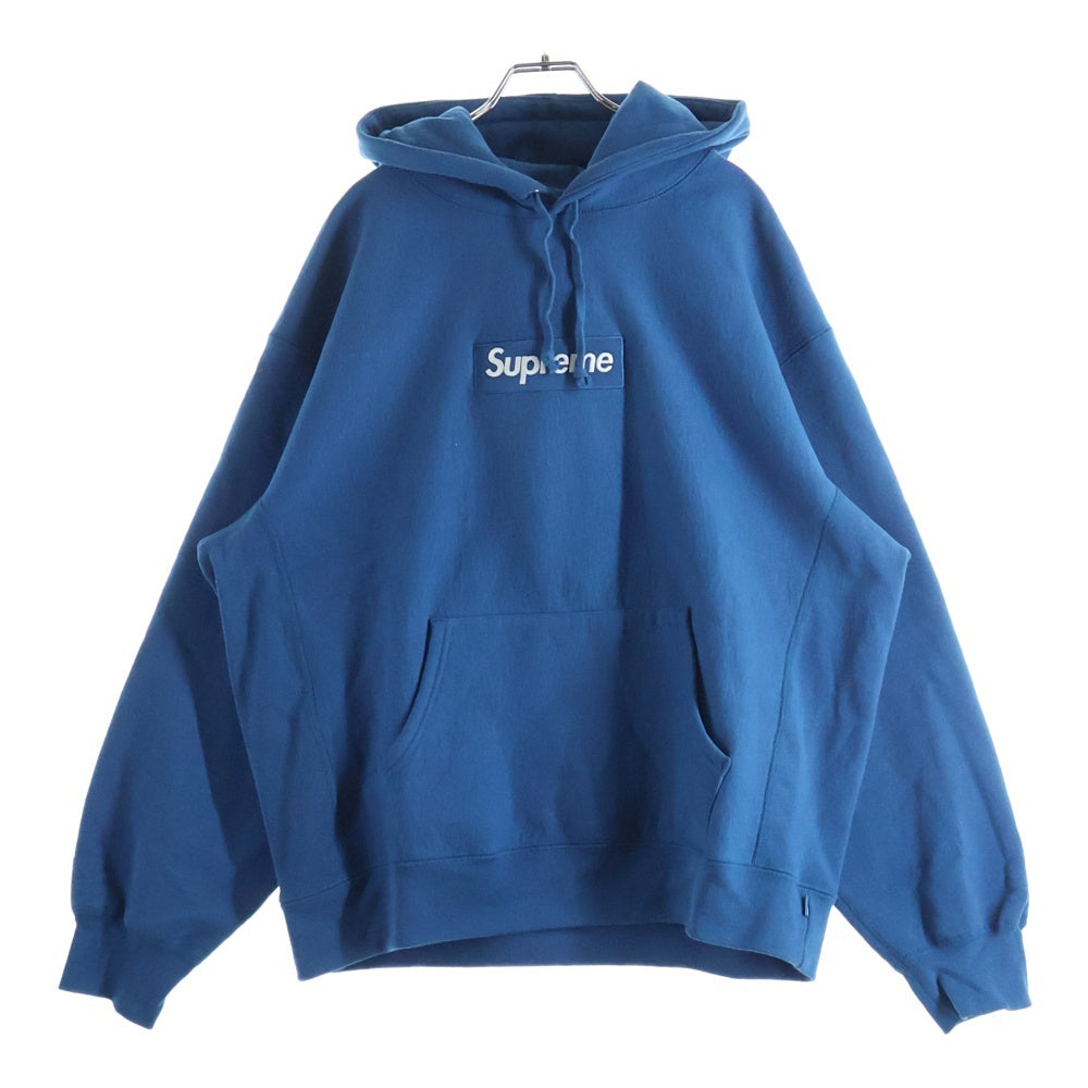 SUPREME(シュプリーム) 23AW Box Logo Hooded Sweatshirt ボックスロゴ プルオーバースウェットパーカー フーディー ブルー