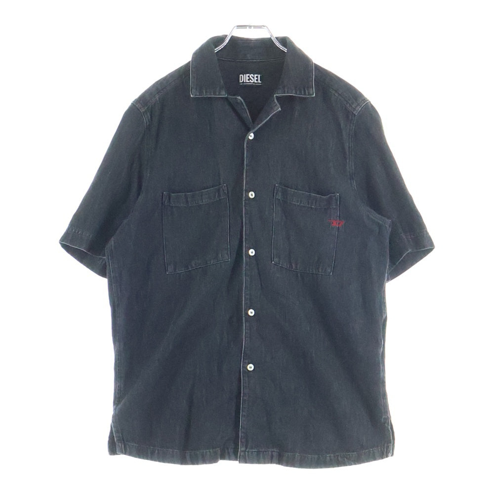 DIESEL(ディーゼル) D-PAROSHORT ディーパロ ショートスリーブ デニムシャツ ブラック A03533