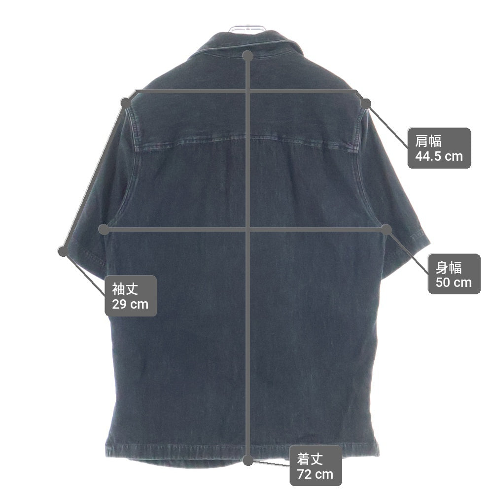 DIESEL(ディーゼル) D-PAROSHORT ディーパロ ショートスリーブ デニムシャツ ブラック A03533