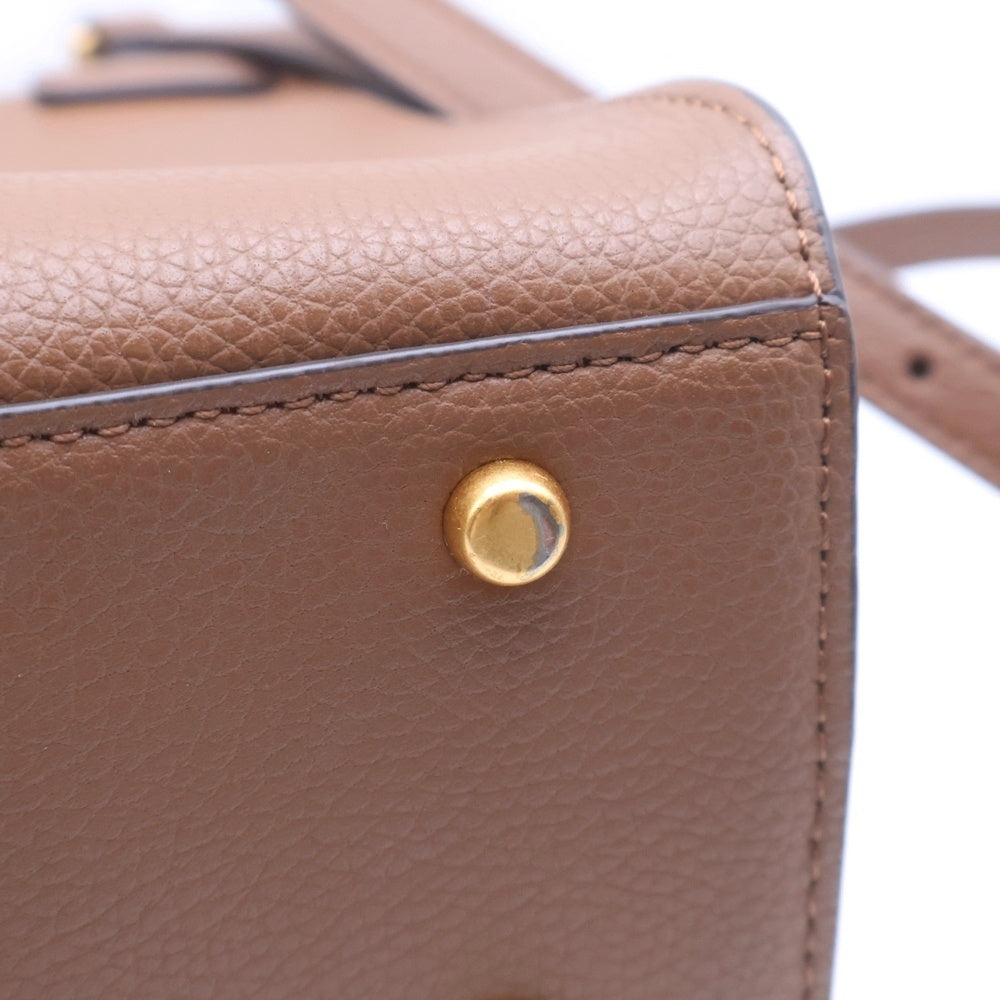 TORY BURCH(トリー バーチ) WALKER SM SATCHEL ウォーカー スモール サッチェル レザーハンドバッグ ブラウン 73625 レディース