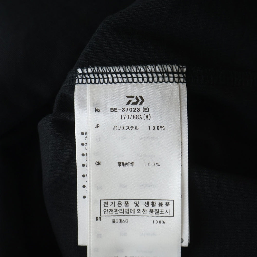 DAIWA PIER39(ダイワ ピアサーティナイン) 23SS ×ENNOY ×スタイリスト私物 TECH DRAWSTRING TEE エンノイ テック ドローストリング 半袖Tシャツ カットソー ブラック BE-37023