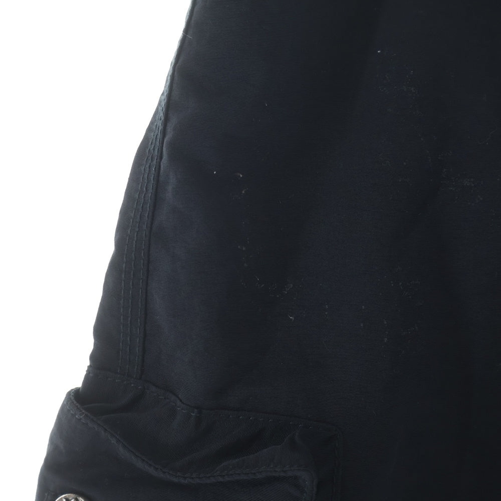 CHROME HEARTS(クロムハーツ) CROSS PATCH CARGO SWIM SHORTS セメタリークロスパッチ カーゴ ナイロン スイムショーツ ブラック