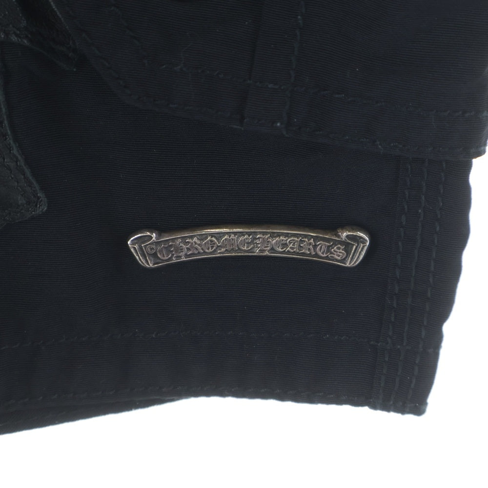 CHROME HEARTS(クロムハーツ) CROSS PATCH CARGO SWIM SHORTS セメタリークロスパッチ カーゴ ナイロン スイムショーツ ブラック
