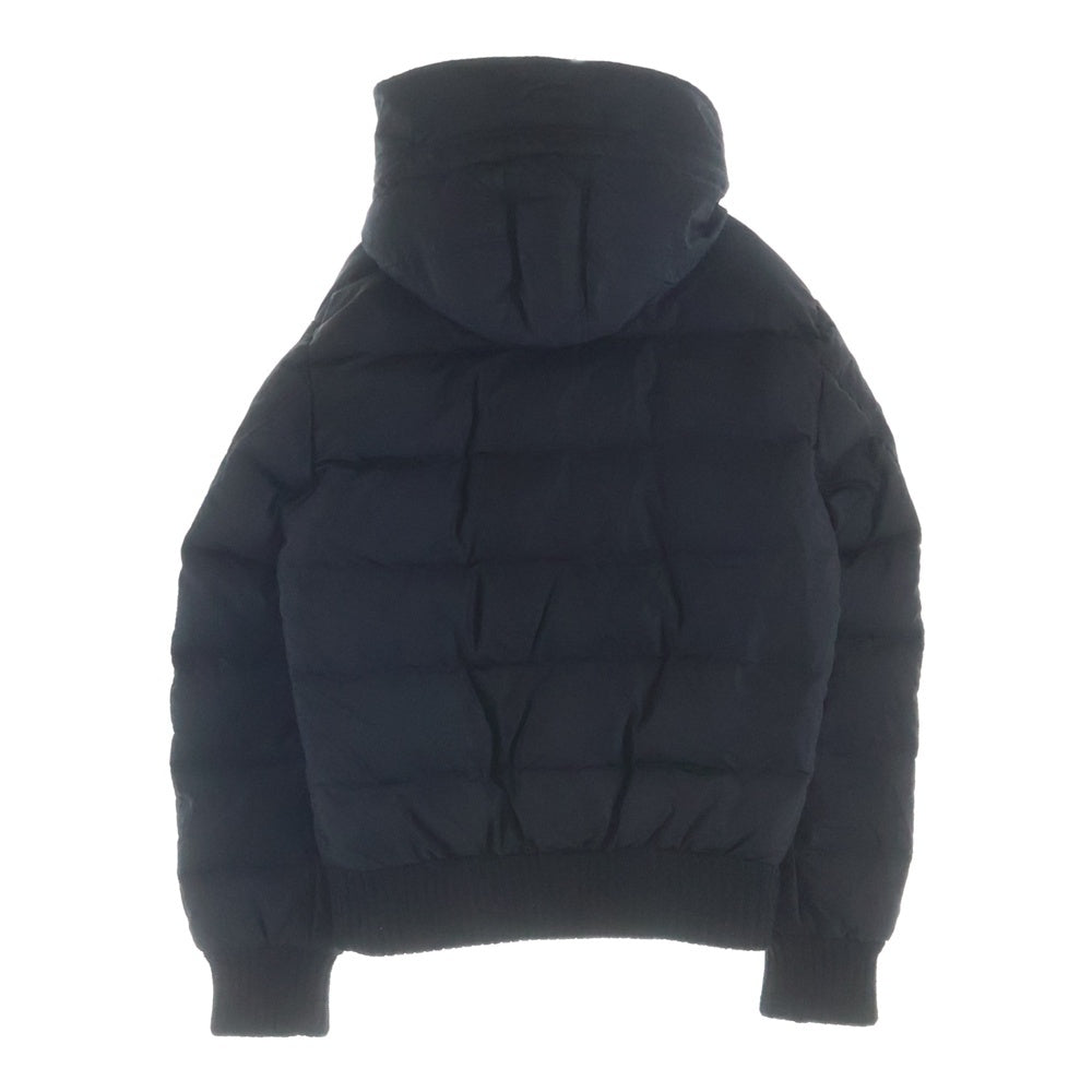 DOLCE & GABBANA(ドルチェアンドガッバーナ) ドローストリング ナイロン パファー 中綿ジャケット ブラック G9AG9G