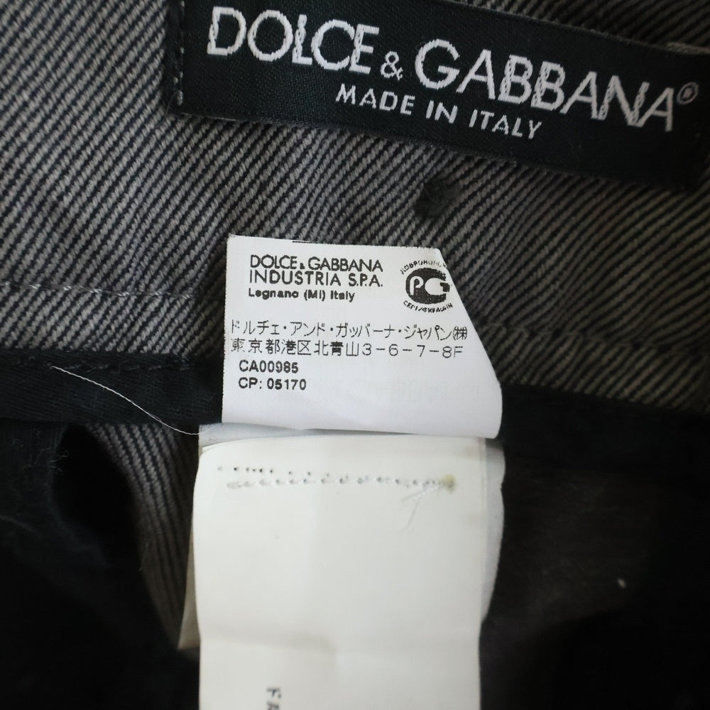 DOLCE & GABBANA(ドルチェアンドガッバーナ) 再構築デザイン コットン カーゴパンツ グレー G3AZHZ