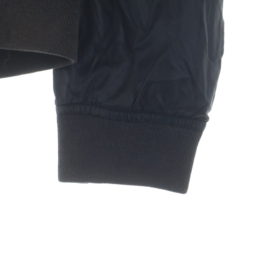 DOLCE & GABBANA(ドルチェアンドガッバーナ) ロゴプレート ナイロン ジップアップフーデッドジャケット パーカー ブラック G9N37T