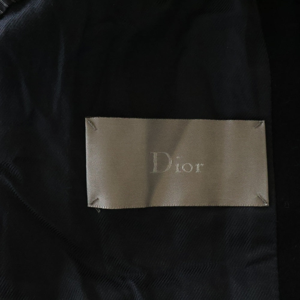 Dior HOMME(ディオールオム) 05AW 6B ウールメルトン ショート ピーコート ジャケット ブラック 5HH1047370