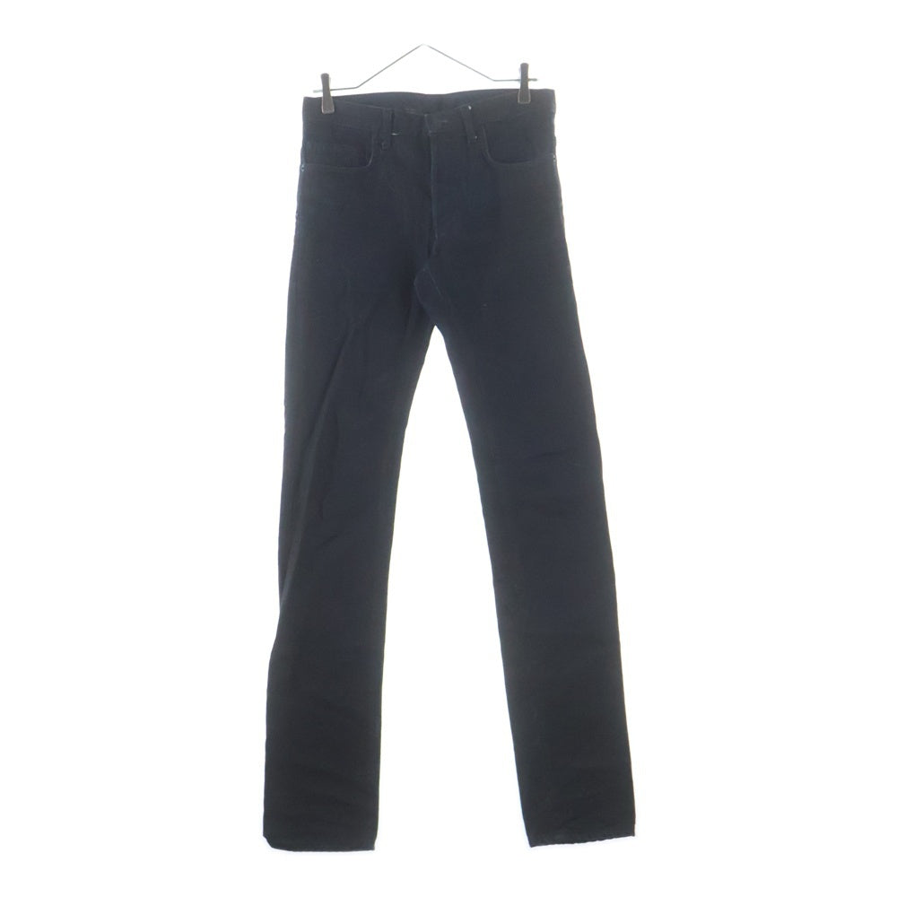 Dior HOMME(ディオールオム) エディ期コーティング 加工 ボタンフライ スキニー デニムパンツ ジーンズ インディゴ/ブラック