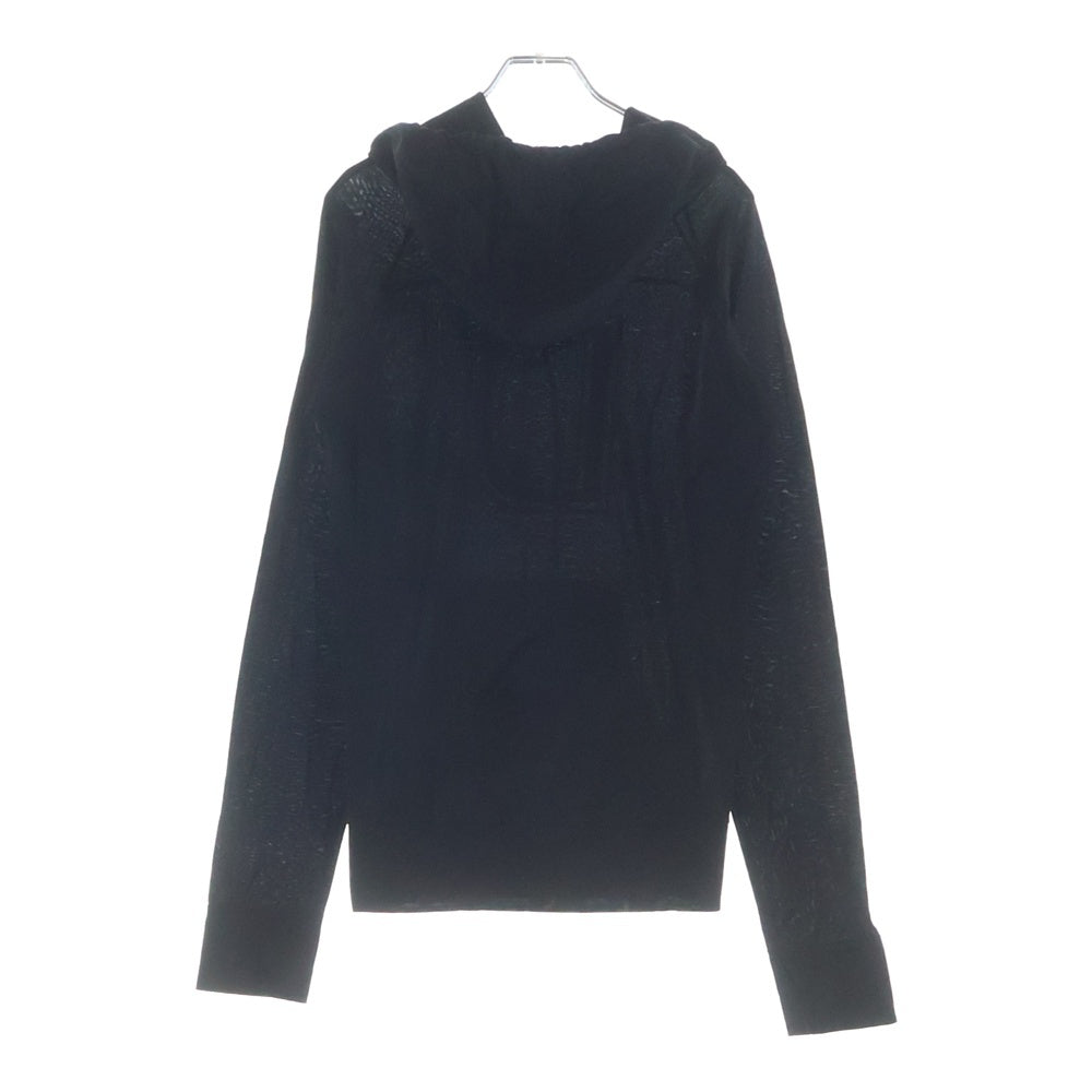 Dior HOMME(ディオールオム) 04SS エディ期 Dロゴプリント ライトウエイト コットン プルオーバーパーカー ブラック 4SH3058205