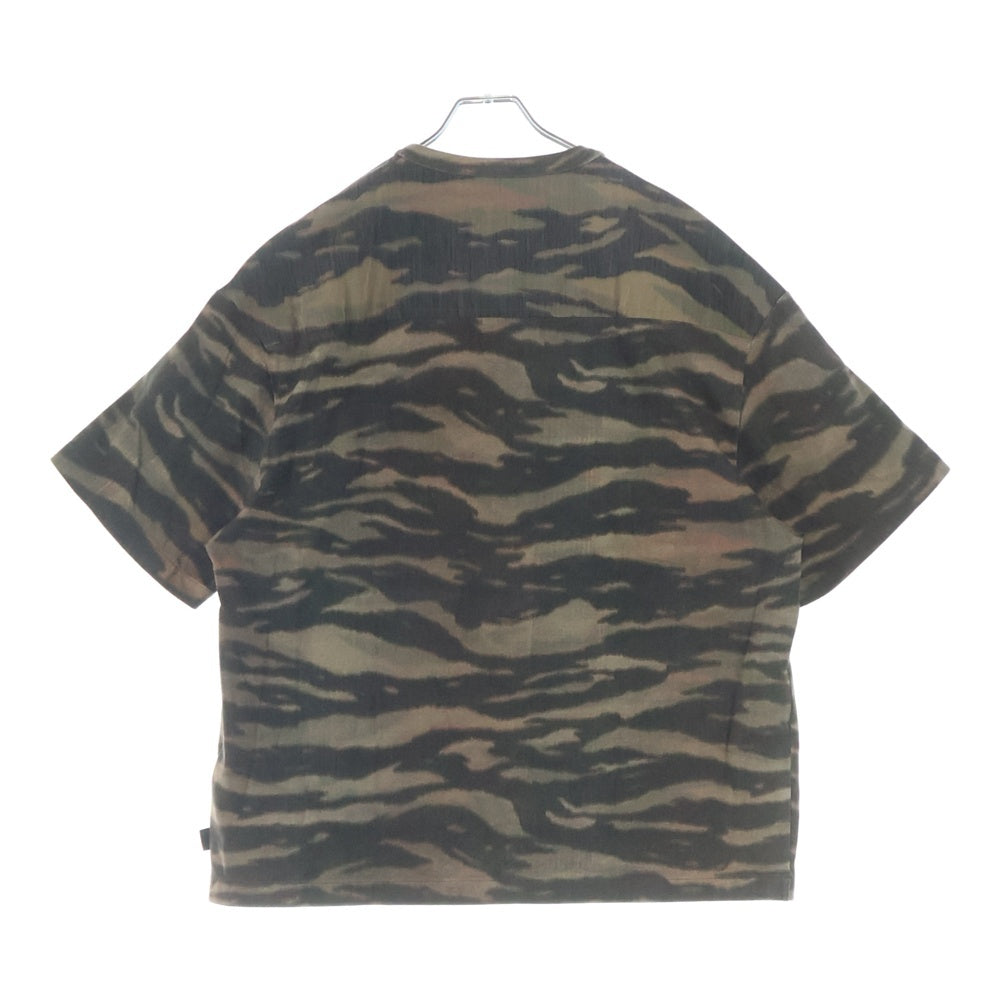 JIL SANDER(ジルサンダー) 25SS T-SHIRT CN SS 総柄 異素材切替 胸ポケット クルーネック 半袖Tシャツ カットソー マルチカラー J22GC0198 J20291