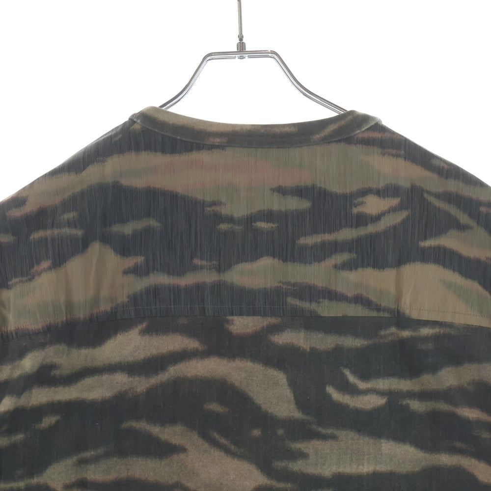 JIL SANDER(ジルサンダー) 25SS T-SHIRT CN SS 総柄 異素材切替 胸ポケット クルーネック 半袖Tシャツ カットソー マルチカラー J22GC0198 J20291