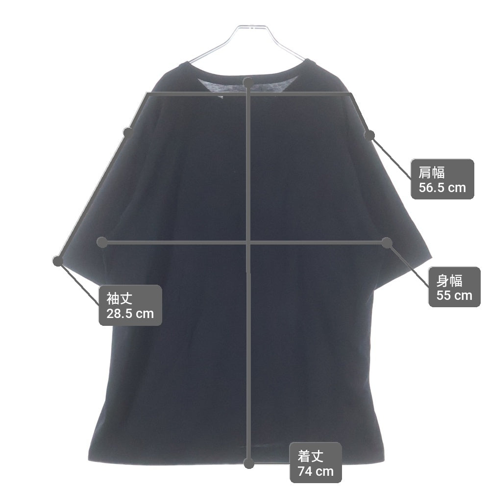 DRIES VAN NOTEN(ドリスヴァンノッテン) MIKA NINAGAWA ミカニナガ アートプリント クルーネック 半袖Tシャツ カットソー ブラック