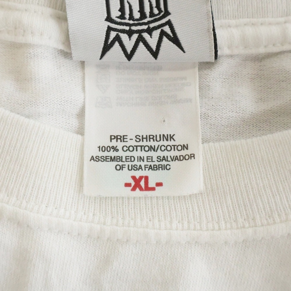 VINTAGE(ヴィンテージ) 00s WEST COAST CHOPPERS IRON CROSS ウェストコーストチョッパーズ アイロンクロス 両面プリント クルーネック半袖Tシャツカットソー ホワイト