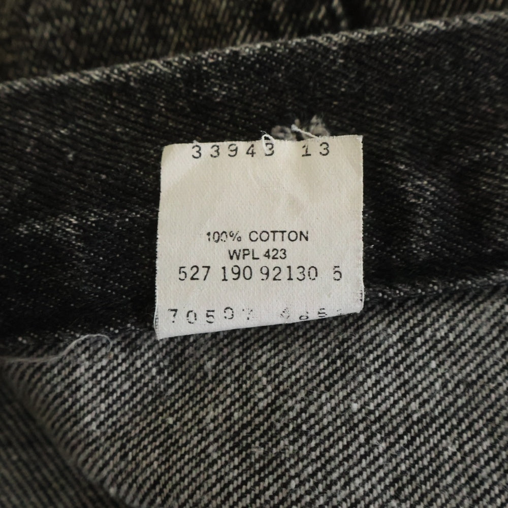 Levi's(リーバイス) 90s VINTAGE 70507-4861 ヴィンテージ ボタン裏527 先染めブラック USA製 デニムトラッカージャケット ブラック