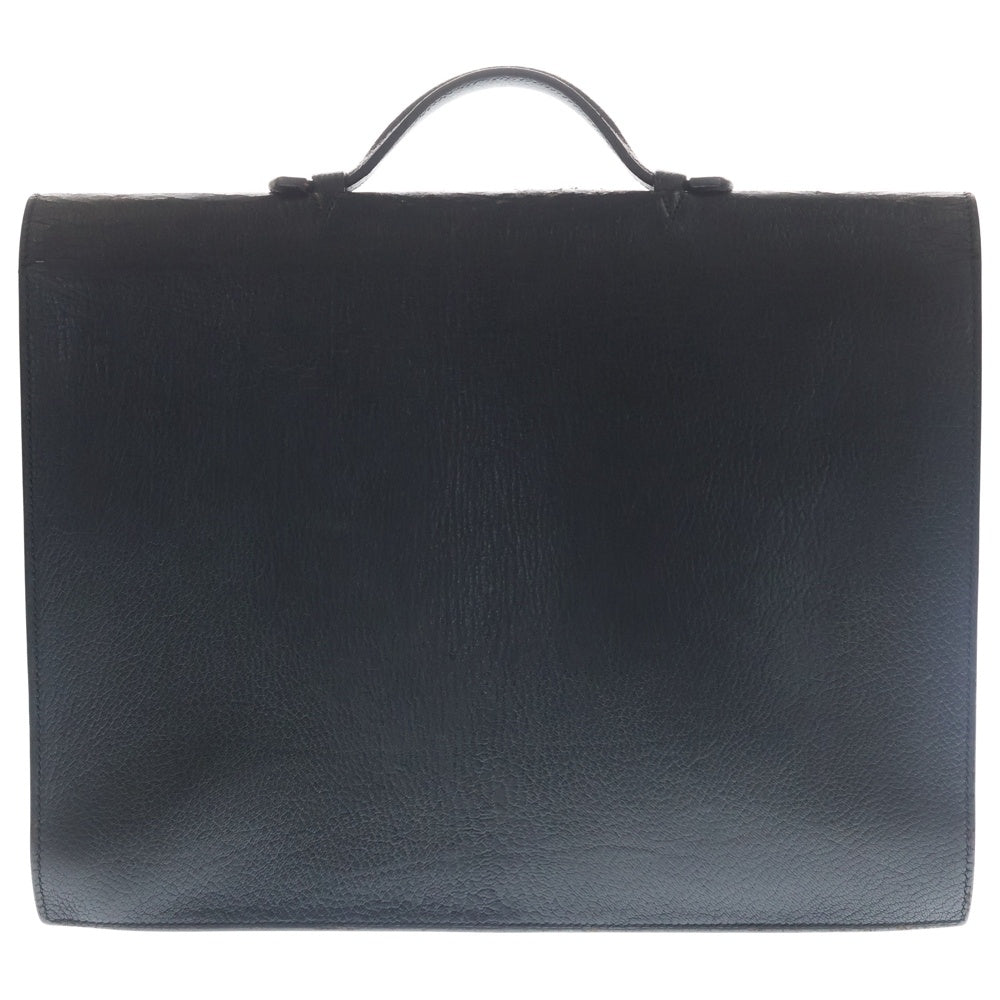 HERMES(エルメス) SAC A DEPECHES サックアデペッシュ38 レザー ハンドバッグ ビジネスバッグ ブラック ゴールド金具