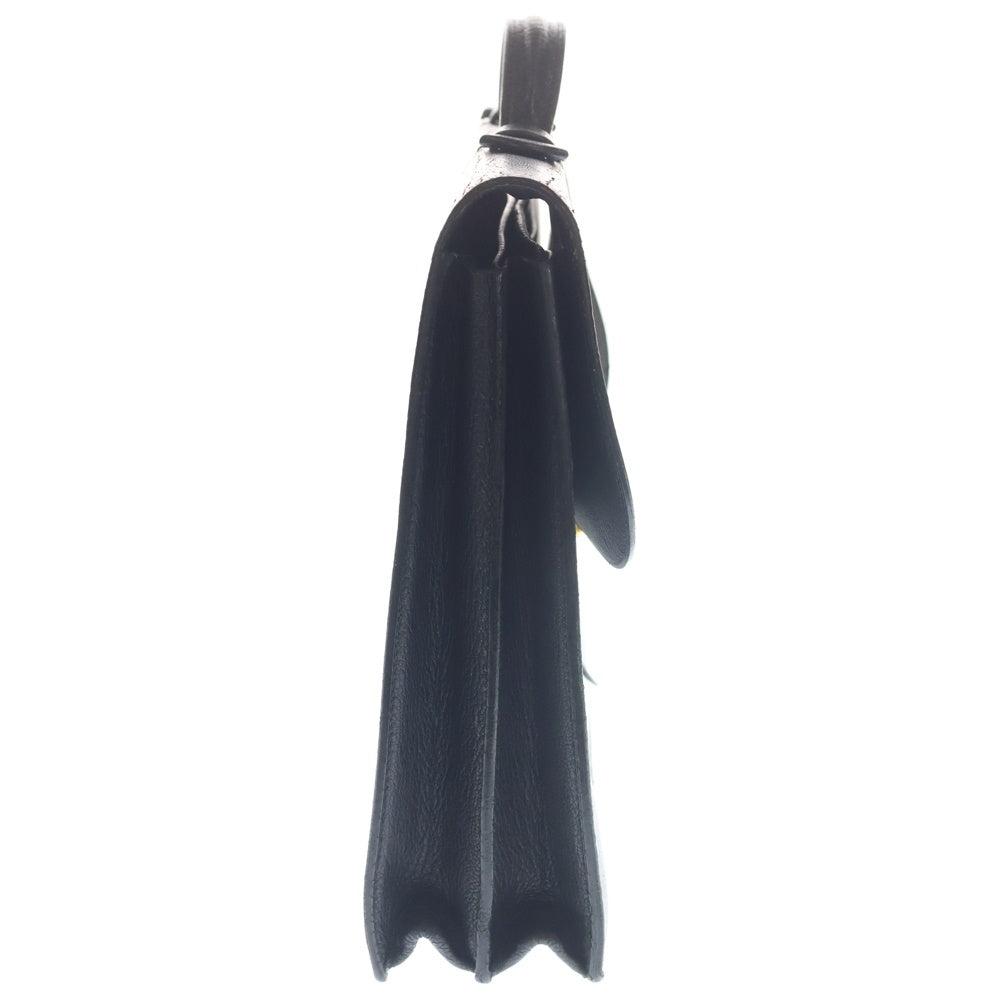 HERMES(エルメス) SAC A DEPECHES サックアデペッシュ38 レザー ハンドバッグ ビジネスバッグ ブラック ゴールド金具