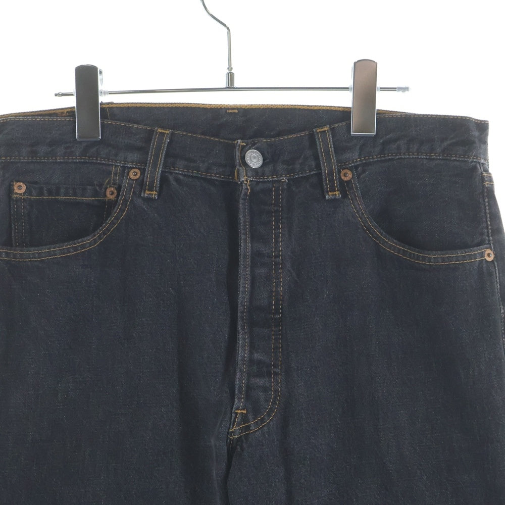 Levi's(リーバイス) 00s VINTAGE 501 ヴィンテージ ボタン裏553 USA製 先染めブラック デニムパンツ ブラック 501-0155