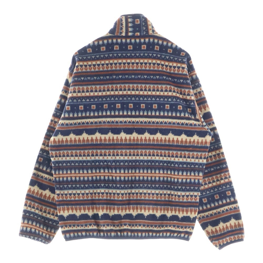 PATAGONIA(パタゴニア) 21AW ライトウェイトシンチラスナップT プルオーバー ハーフボタン フリースジャケット ネイビー/ブラウン 25580FA21