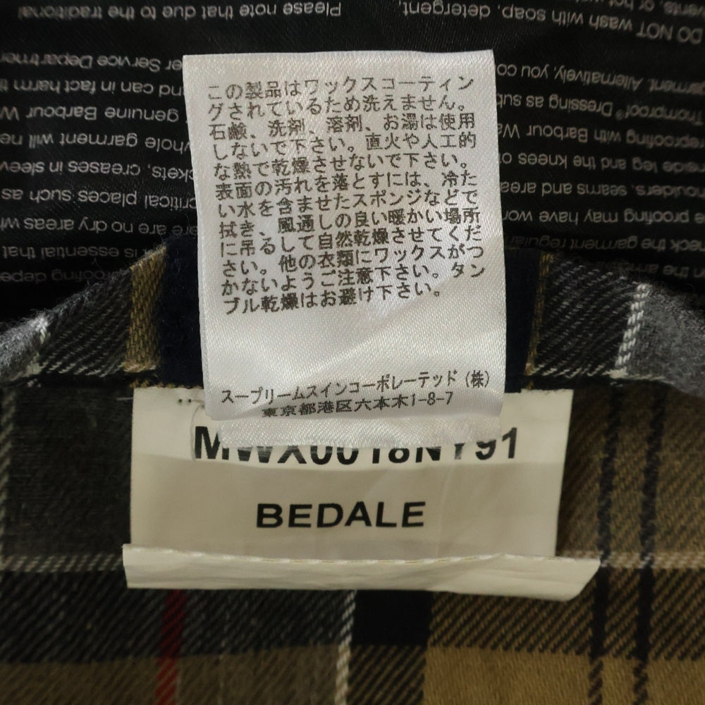 Barbour(バブアー) BEDARE ビデイル ワックスコーティング オイルドジャケット ネイビー MWX0018NY91