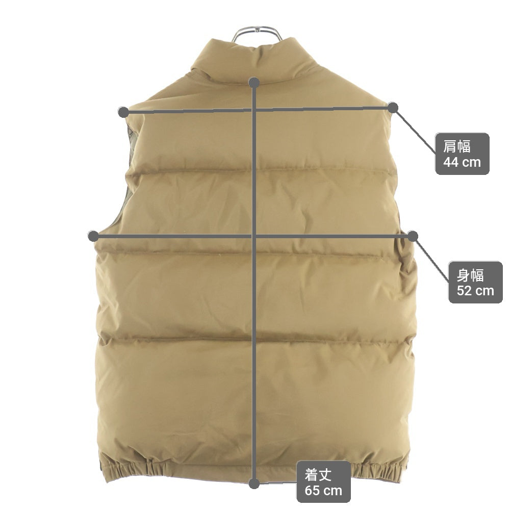 NO BRAND(ノーブランド) CRESCENT DOWN WORKS Italian Vest クレセントダウンワークス イタリアンダウンベスト ブラウン