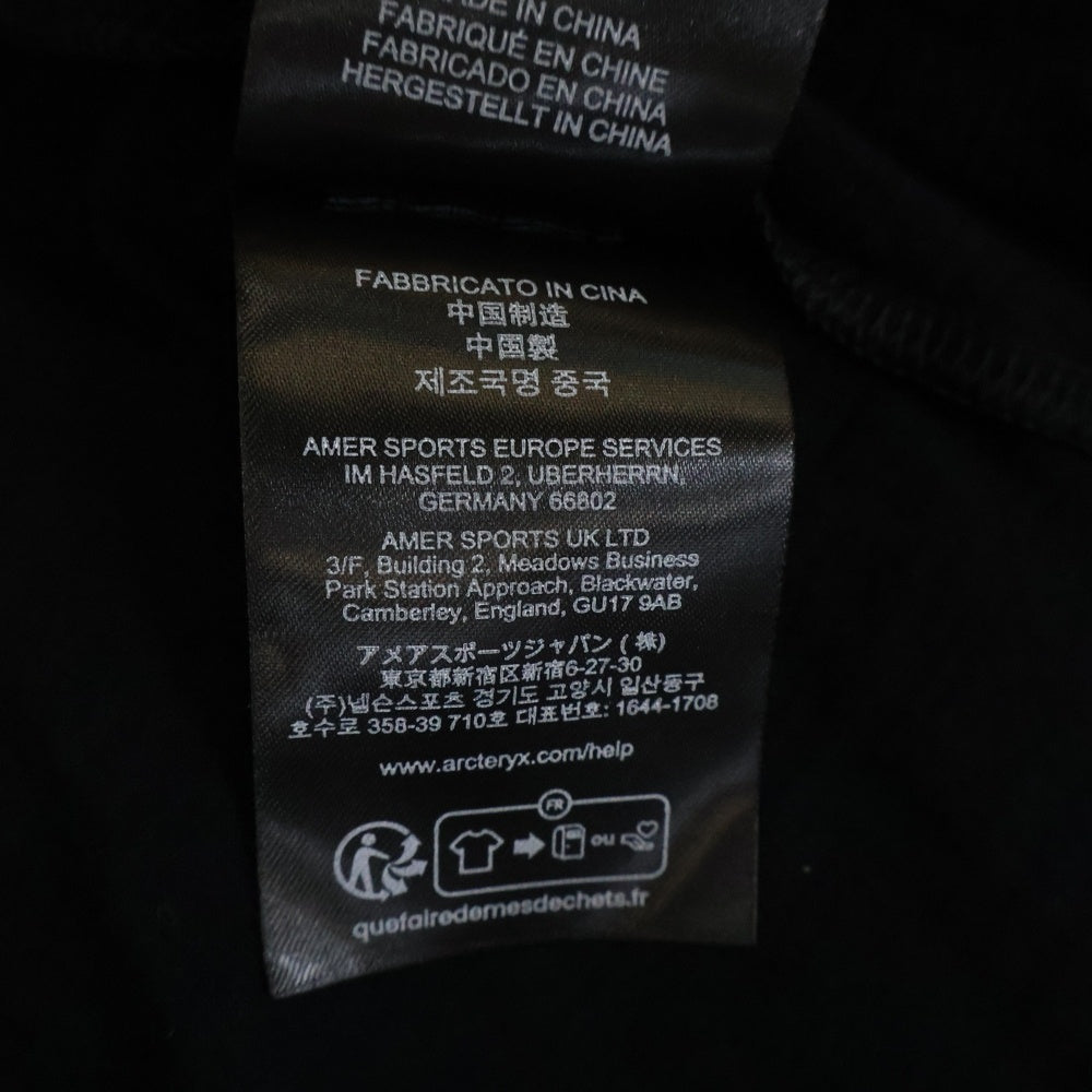 ARC'TERYX(アークテリクス) 25AW FRAME LS SHIRT フレーム クルーネック長袖Tシャツ カットソー ブラック X000007258