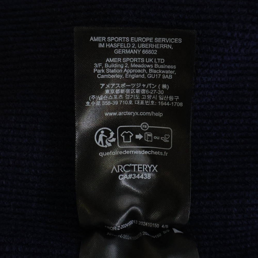 ARC'TERYX(アークテリクス) 25AW CONIC WOOL MIDLAYER コニック ウール ミドルレイヤー モックネックニットセーター ネイビー X000009734