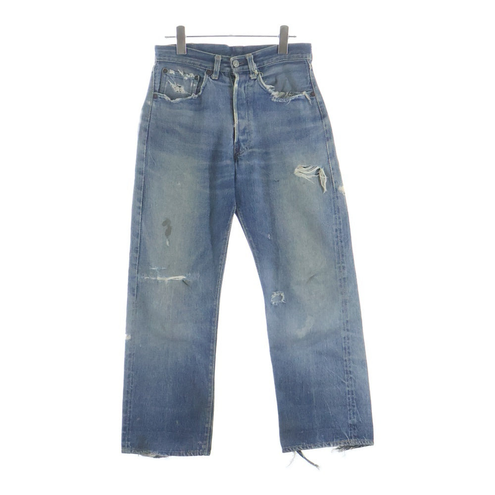 Levi's(リーバイス) 50S VINTAGE 501XX 紙パッチ移行期 両面ビッグE ボタン裏無刻印 オフセット 隠しリベット ボタンフライデニムパンツ インディゴ