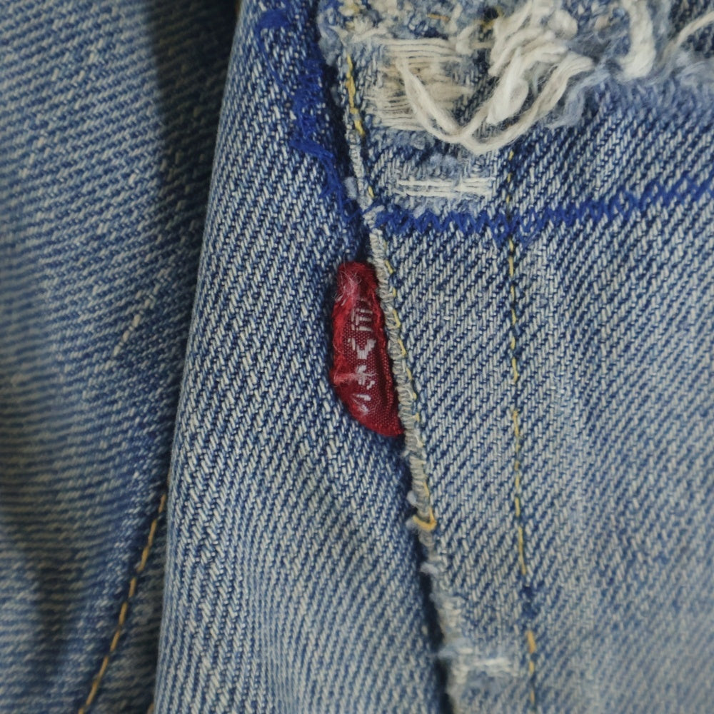 Levi's(リーバイス) 50S VINTAGE 501XX 紙パッチ移行期 両面ビッグE ボタン裏無刻印 オフセット 隠しリベット ボタンフライデニムパンツ インディゴ