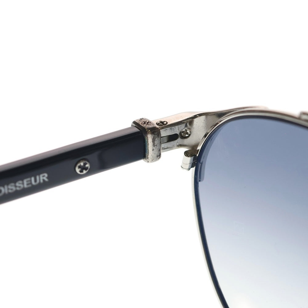 CHROME HEARTS(クロムハーツ) PORNNOISSEUR ダガーテンプル ウェリントンフレーム サングラス メガネ ブラック/シルバー