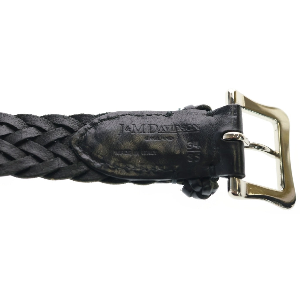 J&M DAVIDSON(ジェイアンドエムデヴィッドソン) レザーシルバーバックル メッシュベルト ブラック