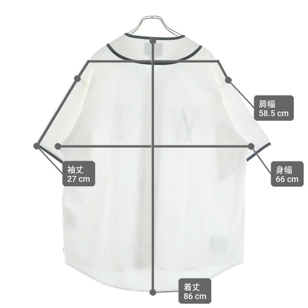 WTAPS(ダブルタップス) 25SS LEAGUE SS COTTON WHITE リーグコットンベースボール コットン 半袖シャツ ホワイト 251TQDT-SHM09