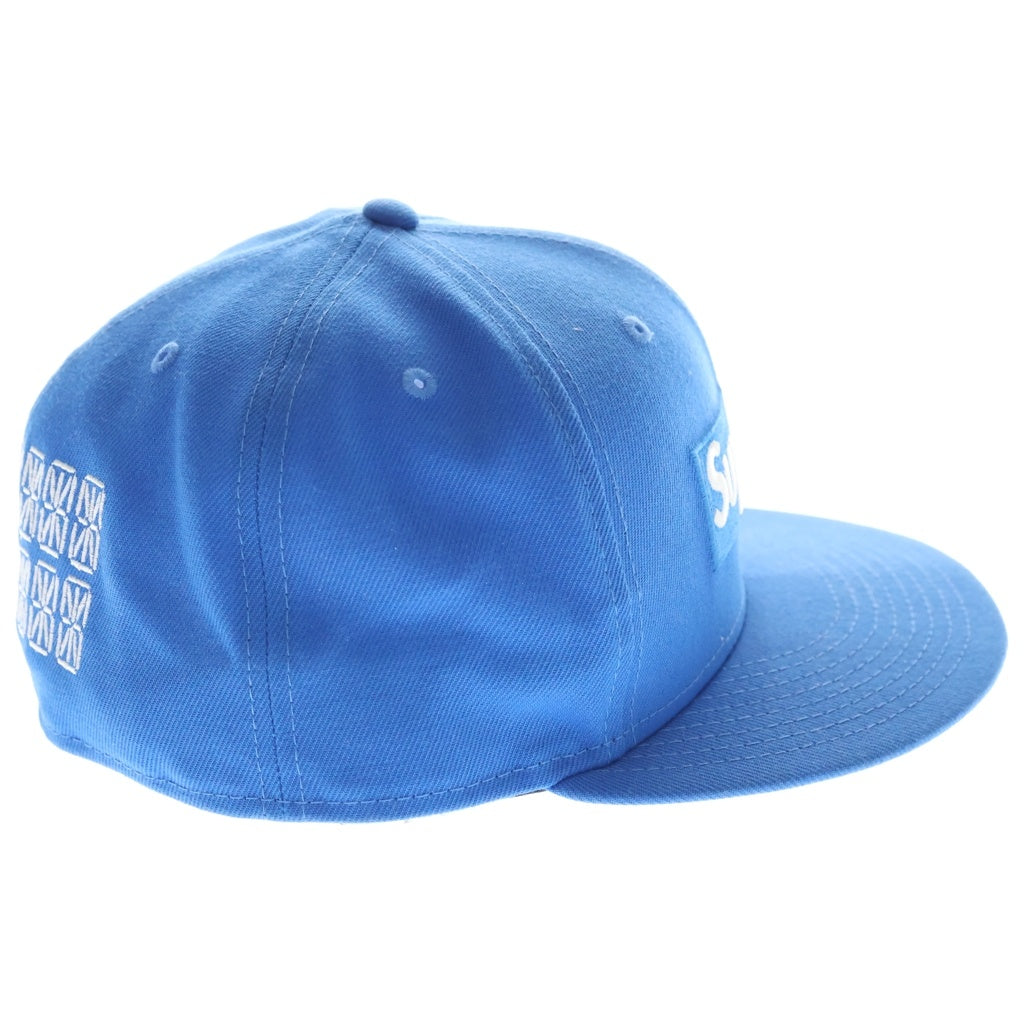 SUPREME(シュプリーム) 24SS ×NEW ERA Sharpie Box Logo New Era ニューエラ ボックスロゴ エンブロイダリーデザイン シャーピー キャップ 帽子 ブルー
