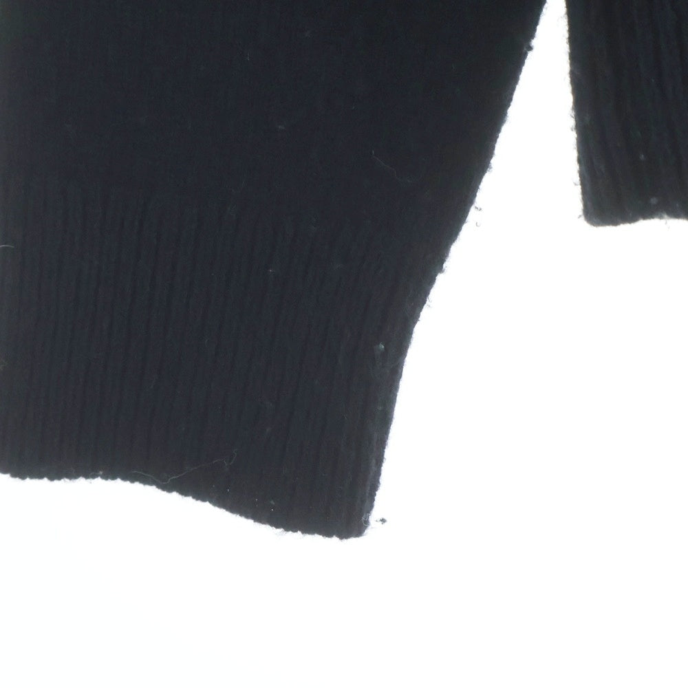 CELINE(セリーヌ) ロゴエンブロイダリー ヘリテージ カシミア クルーネックセーター レディース ブラック RY02N317V.38NO