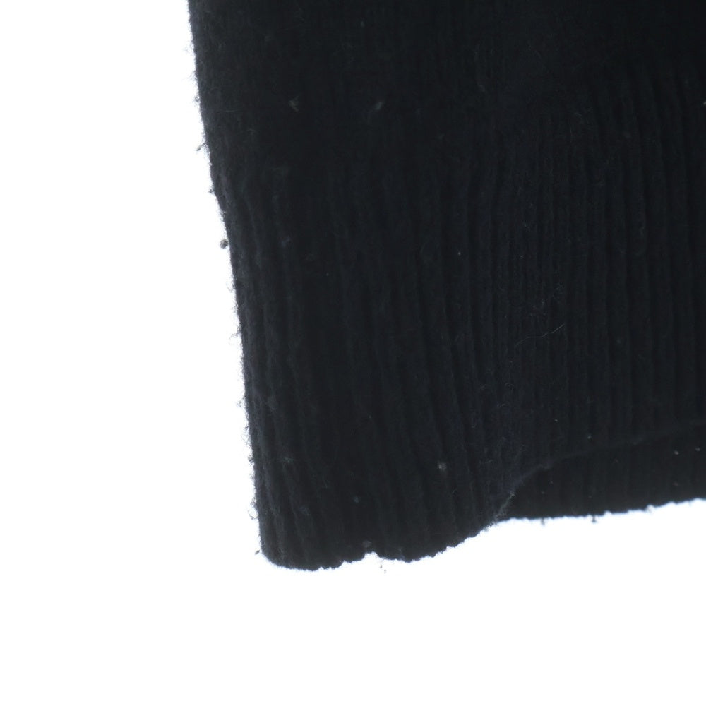 CELINE(セリーヌ) ロゴエンブロイダリー ヘリテージ カシミア クルーネックセーター レディース ブラック RY02N317V.38NO