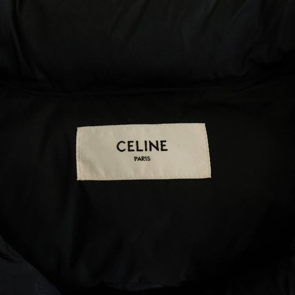 CELINE(セリーヌ) トリオンフパッチ モノグラム キルティングスタンドカラーパデッドベスト ブラック 2W987795W.38NO