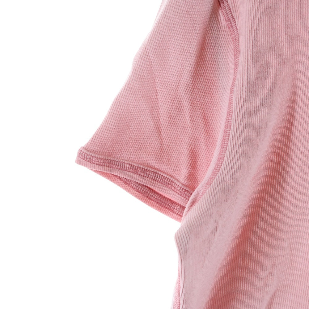 DIESEL(ディーゼル) 24SS T-ELE TEE Dロゴ ハートプリントTシャツ 半袖クルーネックカットソー レディース ピンク A12836