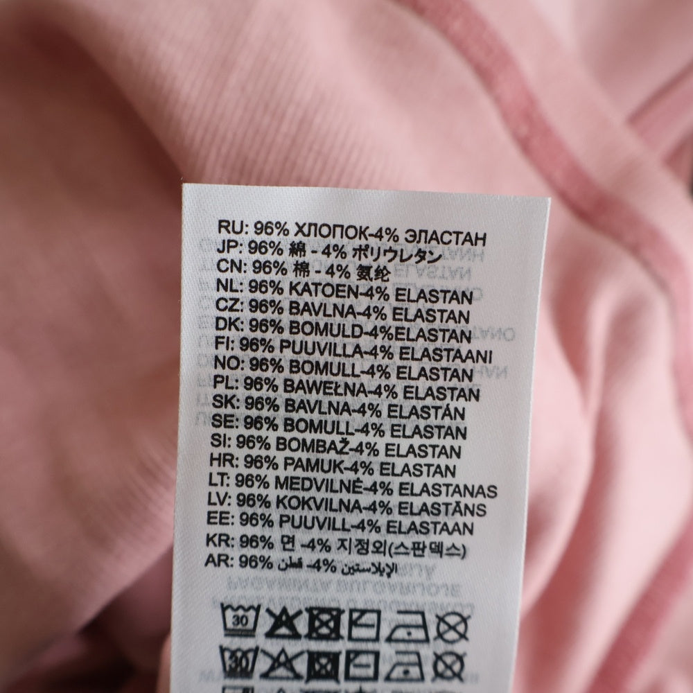 DIESEL(ディーゼル) 24SS T-ELE TEE Dロゴ ハートプリントTシャツ 半袖クルーネックカットソー レディース ピンク A12836