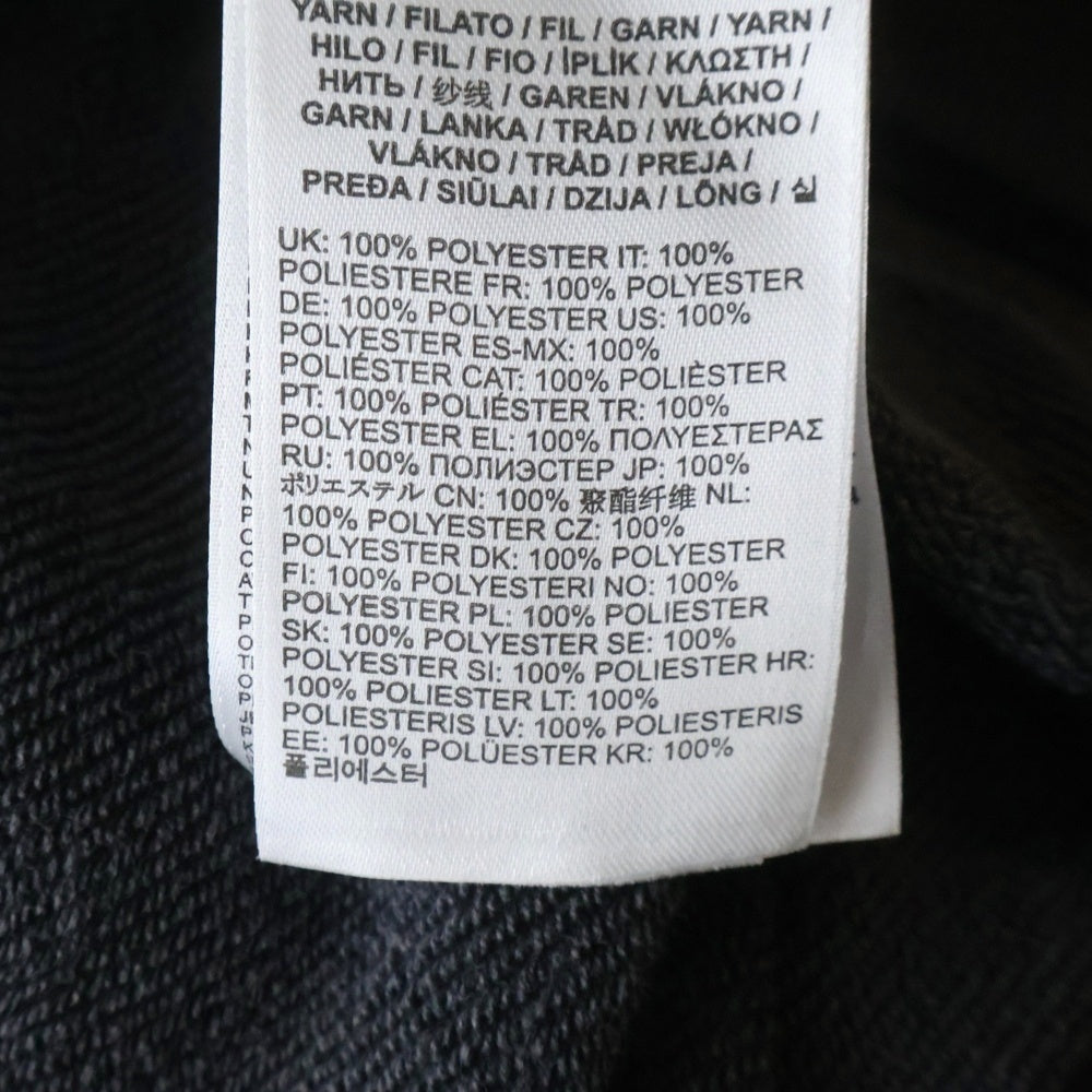 DIESEL(ディーゼル) 24AW S-BOXT-HOOD-RAW ウォッシュド加工スウェットプルオーバーパーカー フーディー グレー A14861
