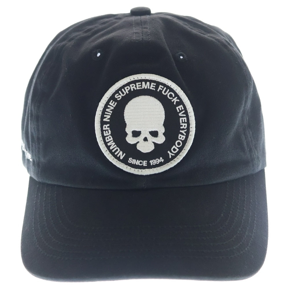 SUPREME(シュプリーム) 25AW ×Number (N)ine 6-Panel ナンバーナイン スカルパッチ 6パネルキャップ ブラック