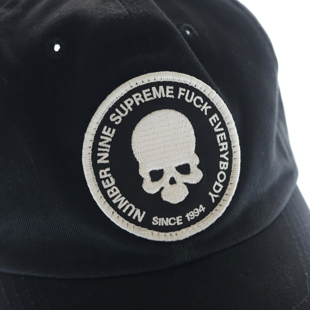 SUPREME(シュプリーム) 25AW ×Number (N)ine 6-Panel ナンバーナイン スカルパッチ 6パネルキャップ ブラック