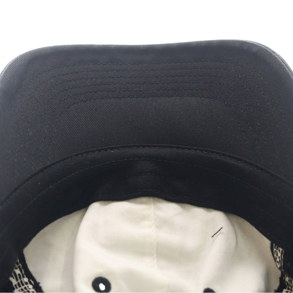 SUPREME(シュプリーム) 25AW ×Number (N)ine 6-Panel ナンバーナイン スカルパッチ 6パネルキャップ ブラック