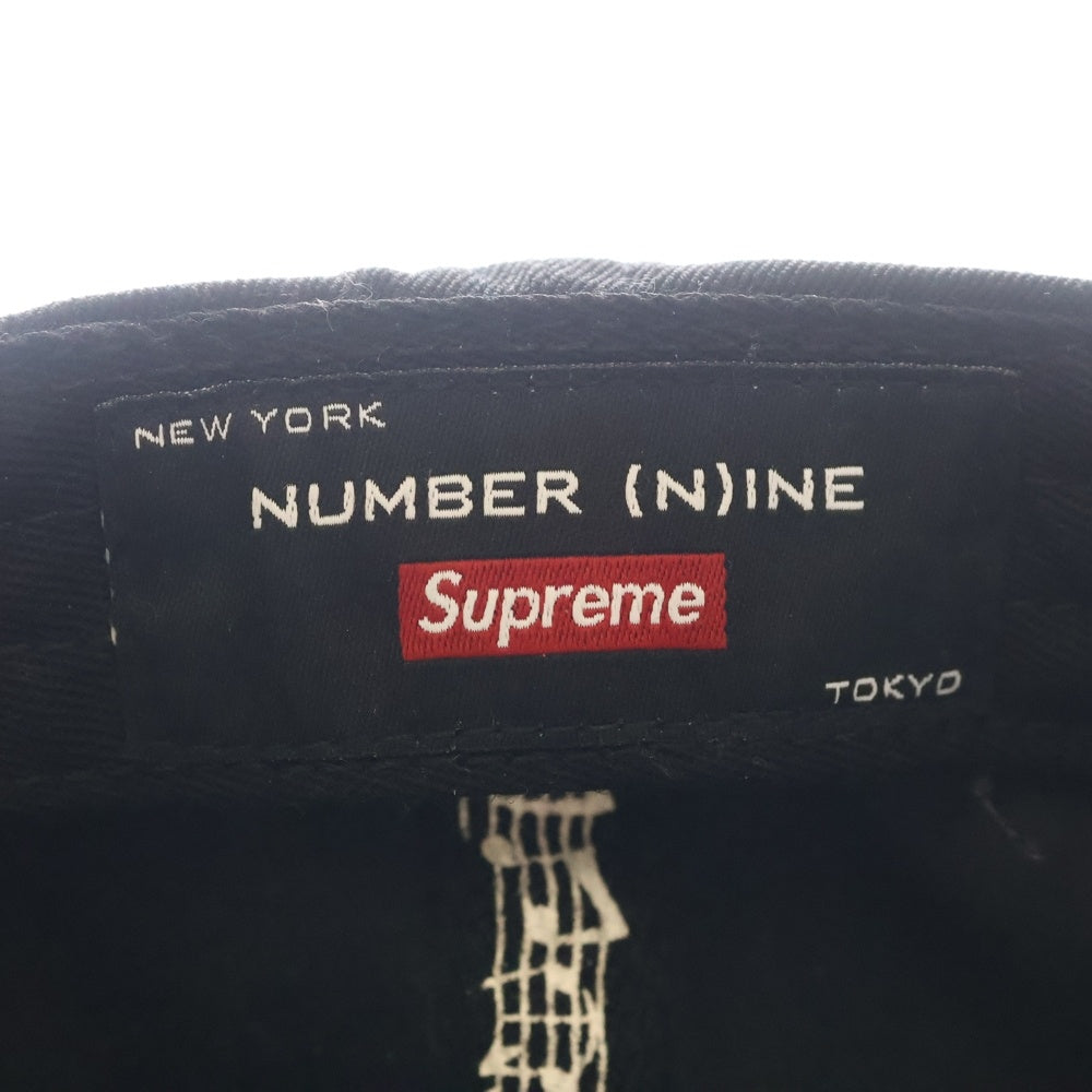 SUPREME(シュプリーム) 25AW ×Number (N)ine 6-Panel ナンバーナイン スカルパッチ 6パネルキャップ ブラック