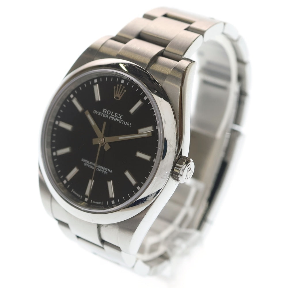 ROLEX(ロレックス) オイスターパーペチュアル 39 黒文字盤 114300