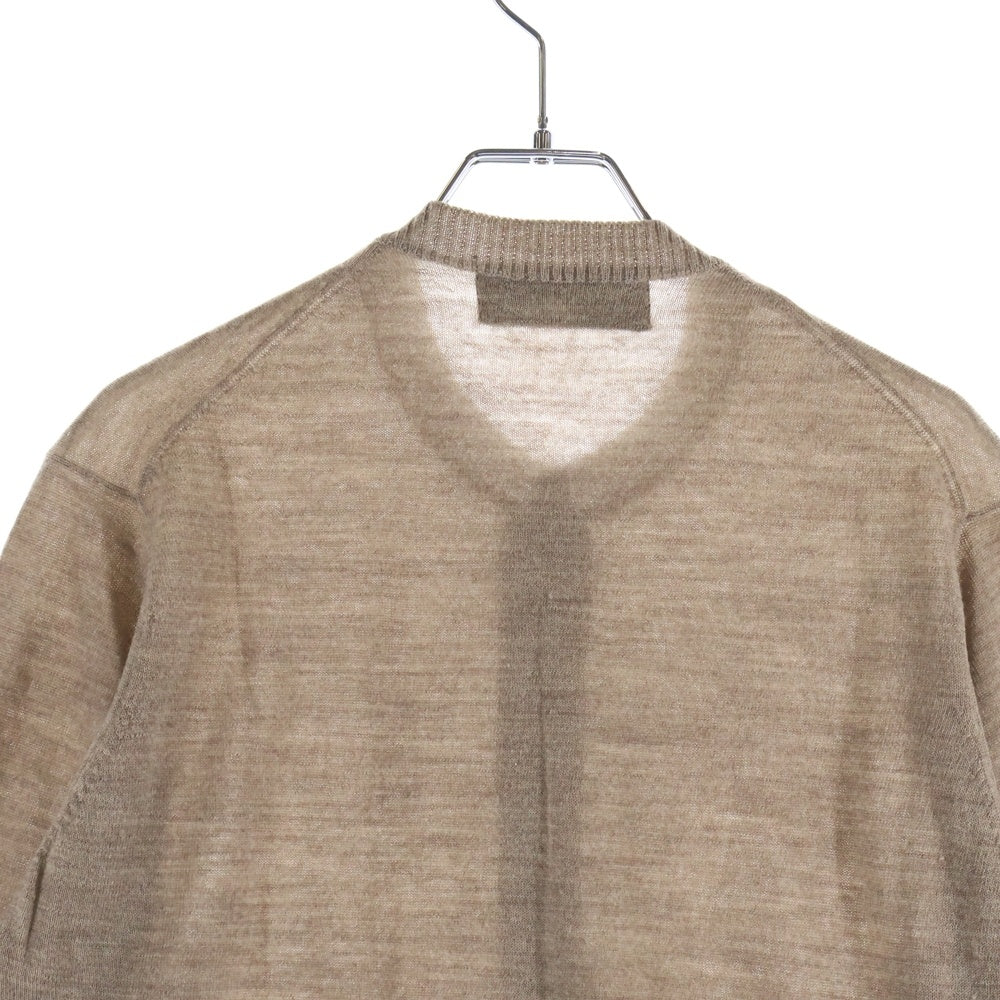 tricot COMME des GARCONS(トリコ コム デ ギャルソン) 95SS AD1994 ドッキングデザイン ウールカーディガン レディース ベージュ TB-100330