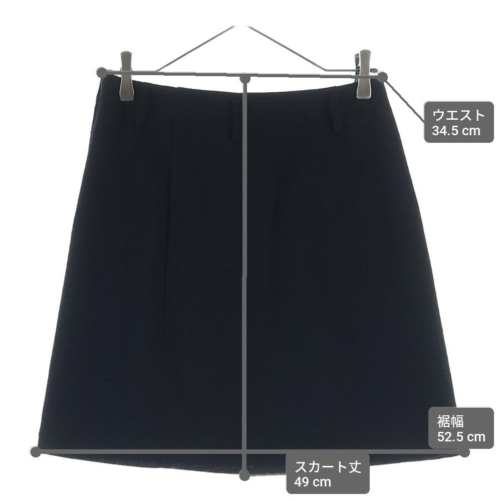 tricot COMME des GARCONS(トリコ コム デ ギャルソン) 96SS AD1995 ナイロン混 ウールスカート レディース ブラック TS-10019S