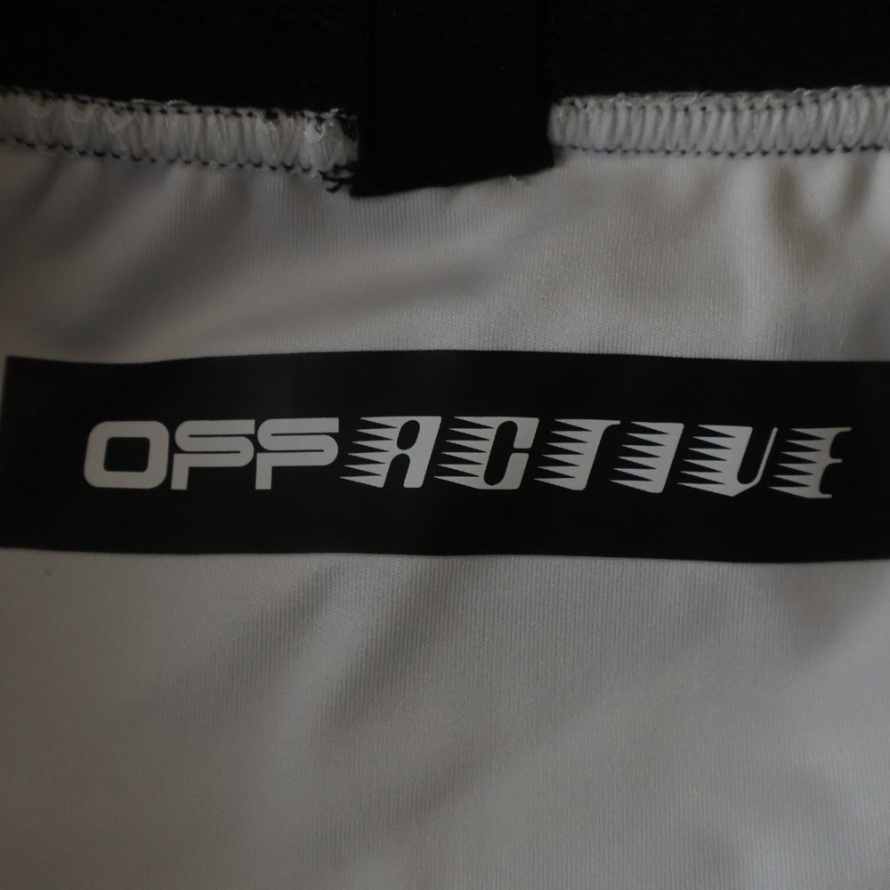 OFF-WHITE(オフホワイト) CAMO ACTIVE TIGHTS カモ柄 ロゴプリント ジップスリット アクティブ タイツ レギンス パンツ カーキ OMVG007120JER0026010