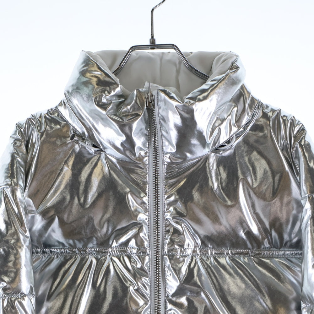VETEMENTS(ヴェトモン) 20AW PUFFED JACKET オーバーサイズ ドローコード付き ジップアップ ダウンジャケット シルバー