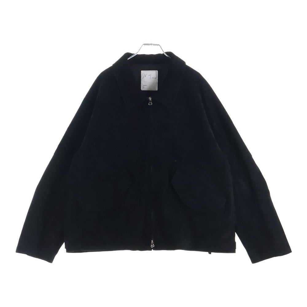 ANCELLM(アンセルム) 26SS GEEP LEATHER JACKET ギープレザー ジップアップジャケット ブラック ANC-JK84-B
