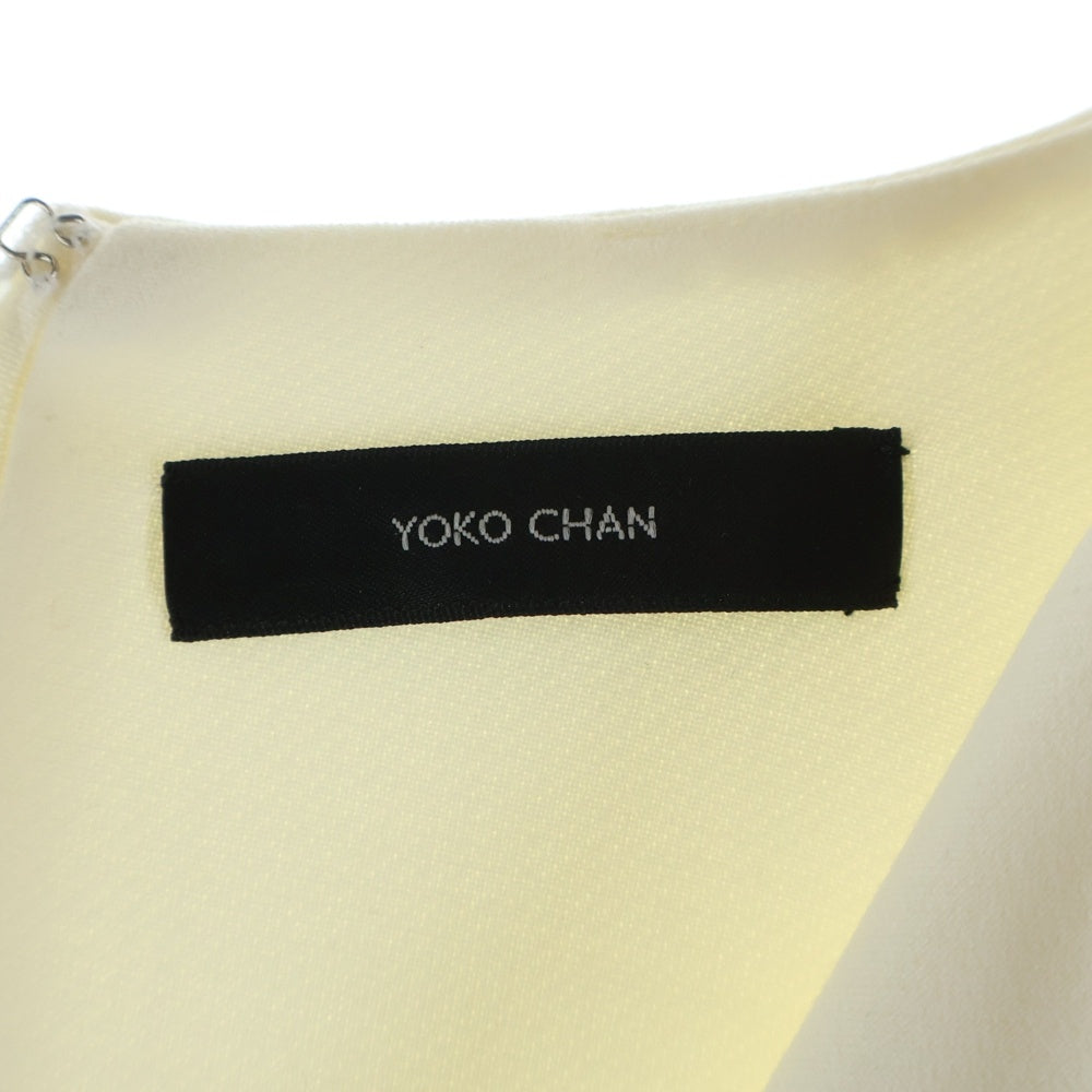 YOKO CHAN(ヨーコ チャン) パールスリット ブラウス レディース ホワイト YCB-620-181